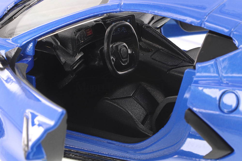 2020 Chevy® Corvette® C8 Stingray, Blue - Showcasts® 71360BU - 1/24 Scale Diecast Model Toy Car
