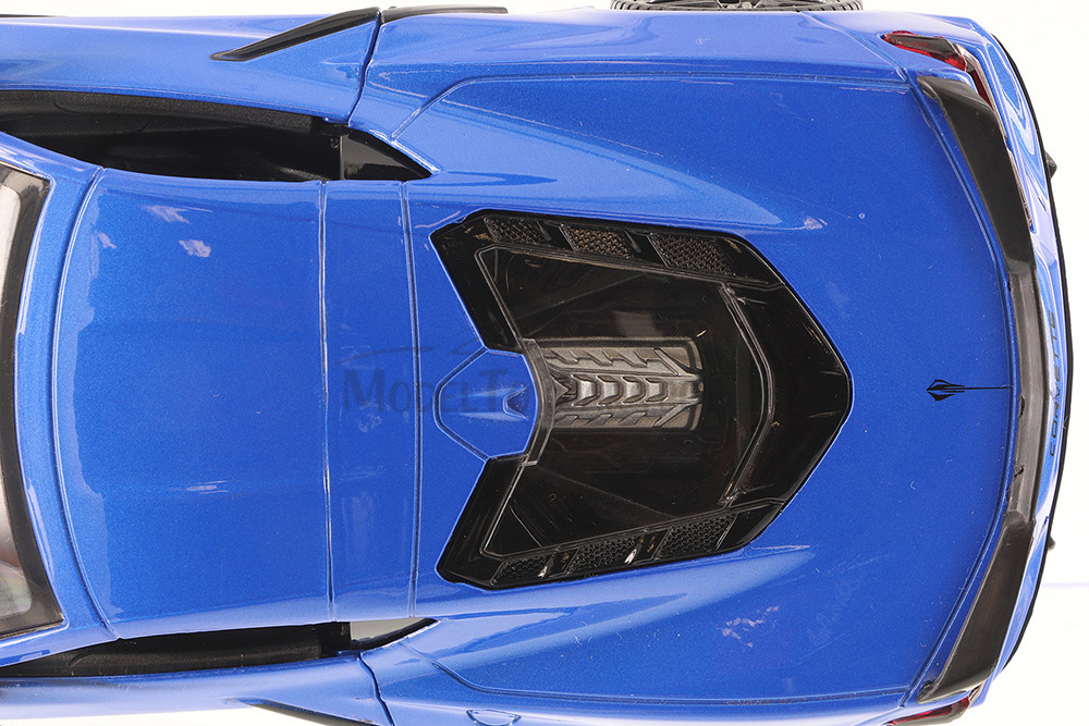 2020 Chevy Corvette C8 Stingray, Blue - Showcasts 71360BU - 1/24 Scale Diecast Model Toy Car