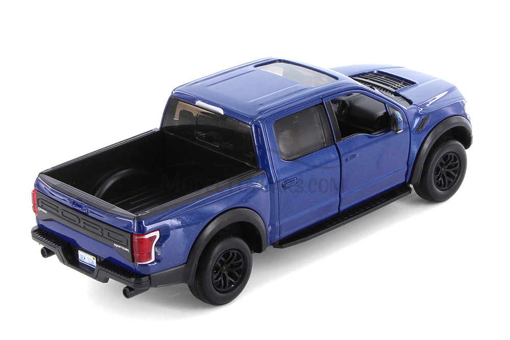 2017 Ford F-150 Raptor Pickup, Blue - Showcasts® 71344BU - 1/27 Scale Diecast Model Toy Car
