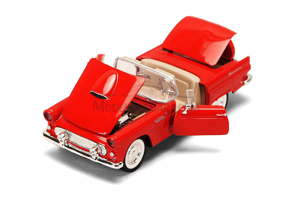 1956 Ford Thunderbird Convertible, Red - Showcasts 77215R - 1/24