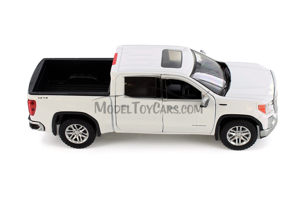 2019 GMC Sierra 1500 SLT Crew Cab, White - Showcasts 71361WH - 1/27 Scale Diecast Model Toy Car