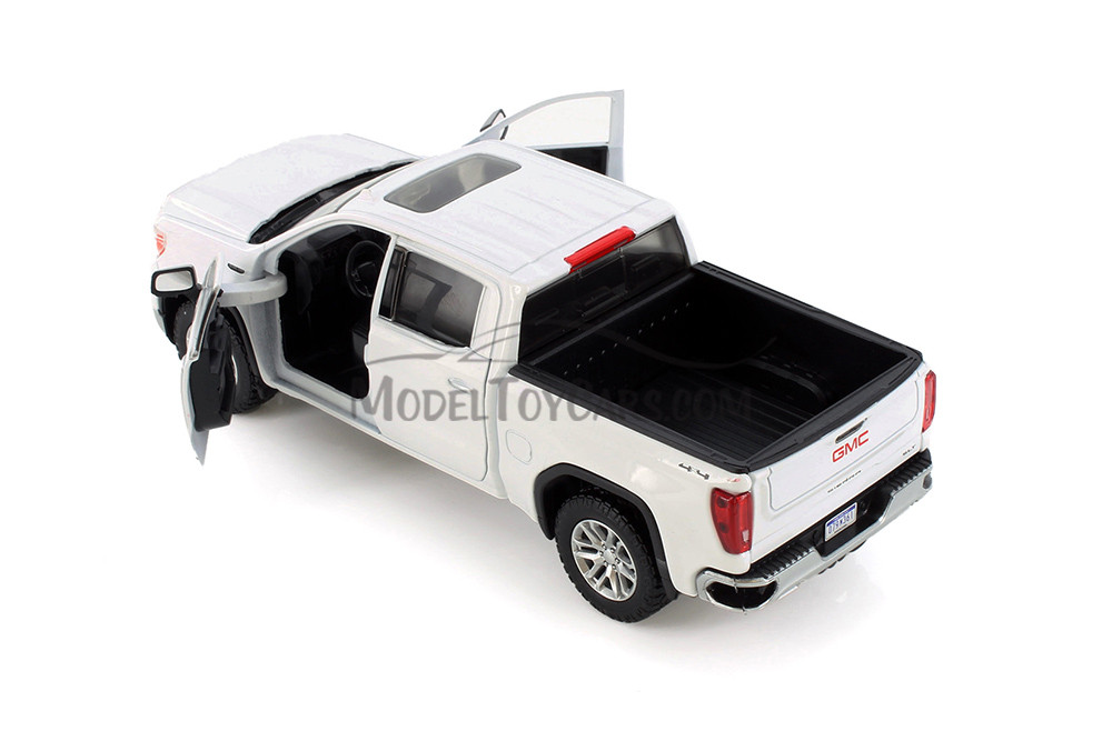 2019 GMC Sierra 1500 SLT Crew Cab, White - Showcasts 71361WH - 1/27 Scale Diecast Model Toy Car