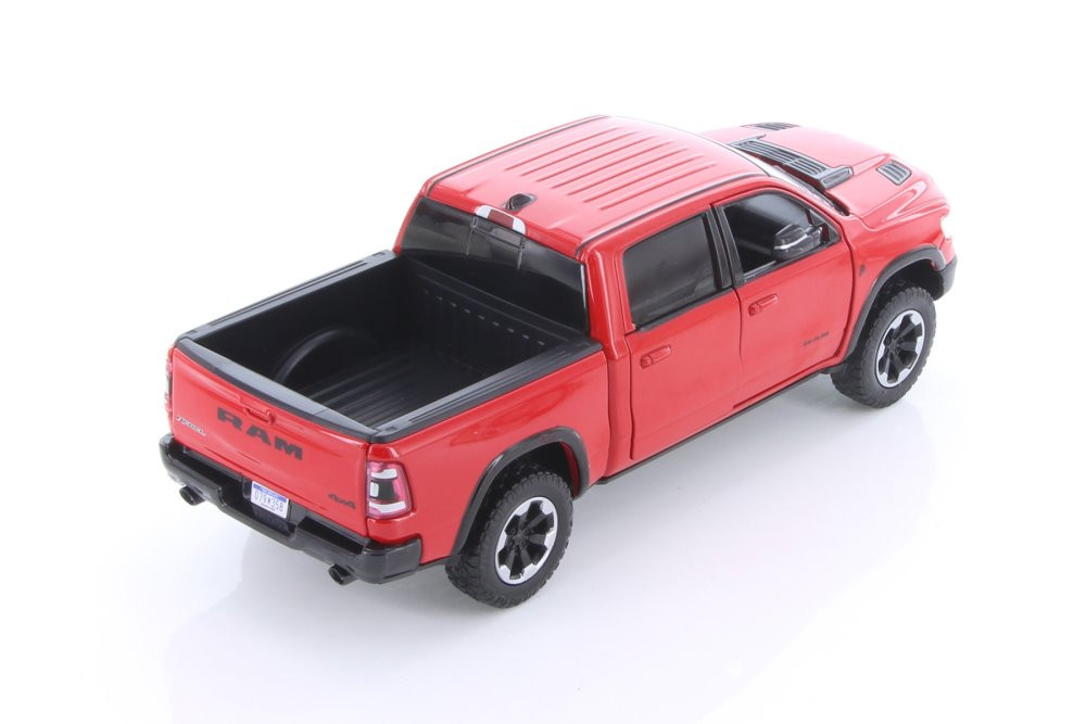 2019 Dodge Ram 1500 Crew Cab Rebel, Red - Showcasts 71358R - 1/24 Scale Diecast Model Toy Car