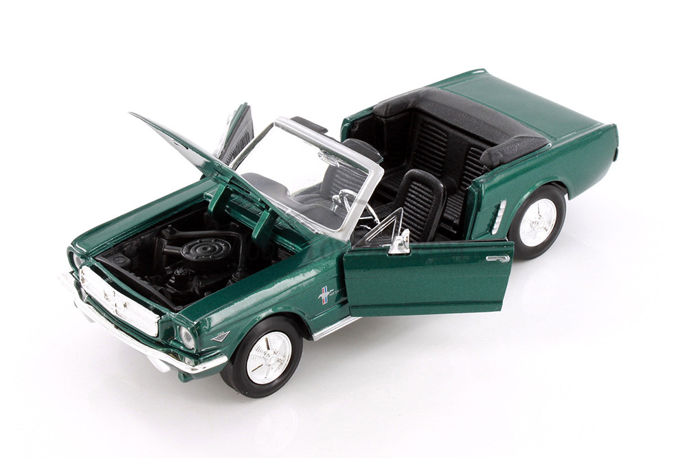 1964 1/2 Ford Mustang Convertible, Green - Showcasts 77212GN - 1/24 Scale Diecast Model Toy Car