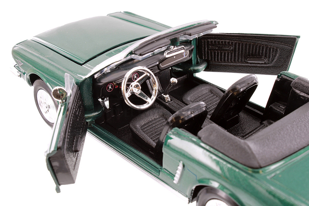 1964 1/2 Ford Mustang Convertible, Green - Showcasts 77212GN - 1