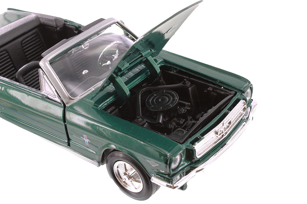 1964 1/2 Ford Mustang Convertible, Green - Showcasts 77212GN - 1