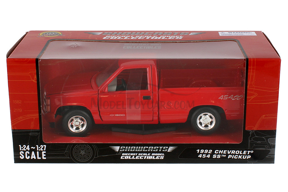 1992 Chevy 454 SS, Red - Showcasts 77203R - 1/24 Scale Diecast Model Toy Car