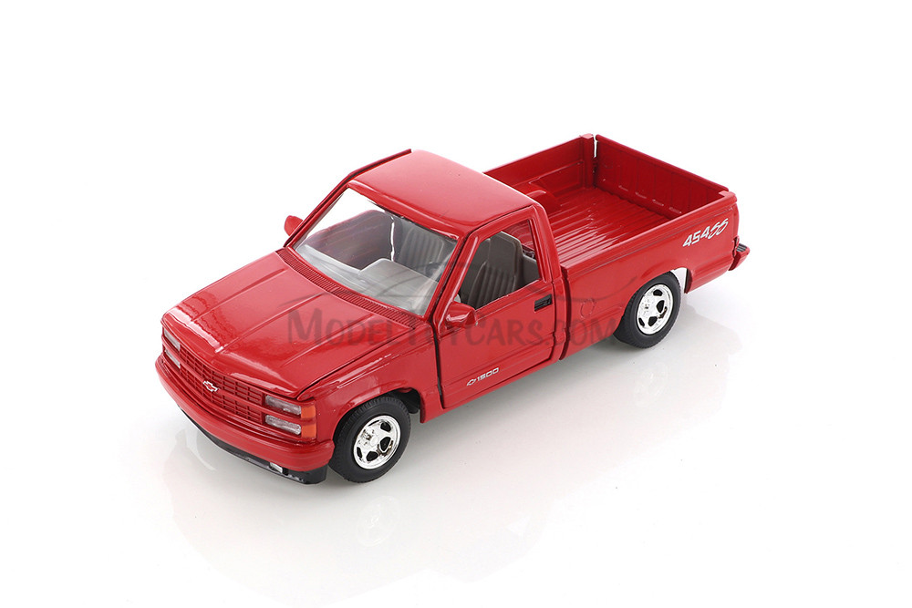 Showcasts 1992 Chevrolet 454 SS Pickup Truck Diecast Car Set - Box of 4 1/24 Scale Diecast Model Cars, Assorted Colors