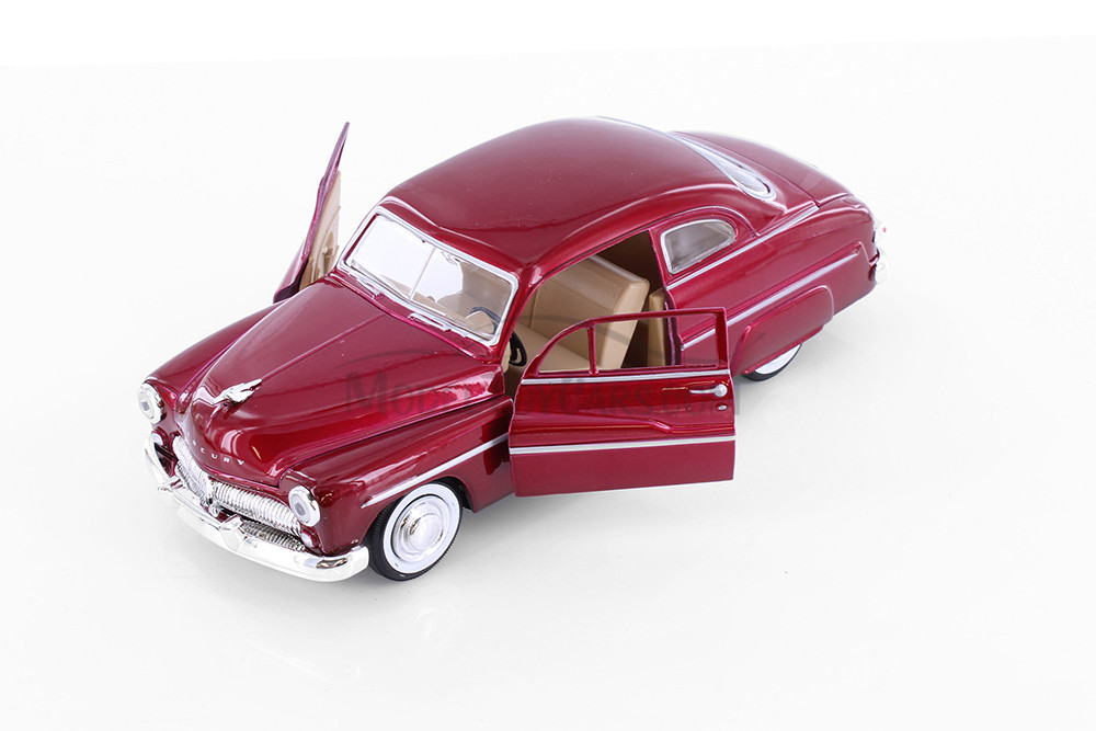 Showcasts 1949 Mercury Coupe Hardtop Diecast Car Set - Box of 4 1/24 Scale Diecast Model Cars, Assorted Colors