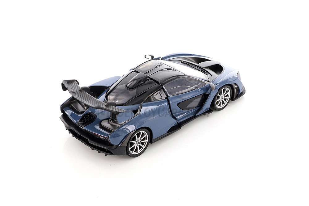 McLaren Senna, Blue - Showcasts 71355D - 1/24 Scale Diecast Model Toy Car (1 car, no box)