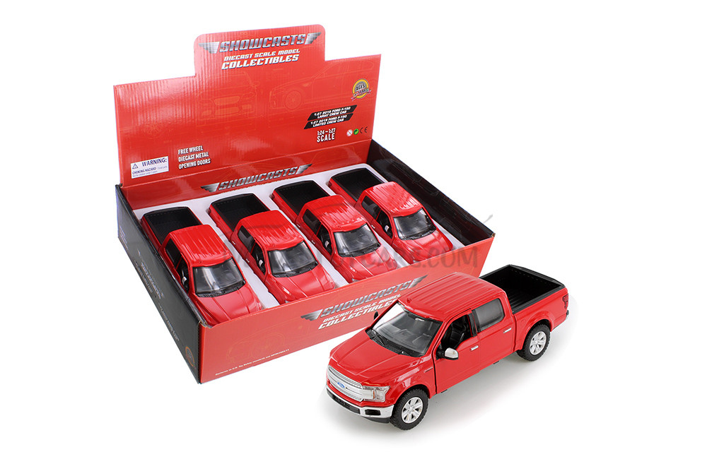 2019 Ford F-150 Lariat Crew Cab, Red - Showcasts 71363/4D - 1/27 Scale Diecast Model Toy Car (1 car, no box)