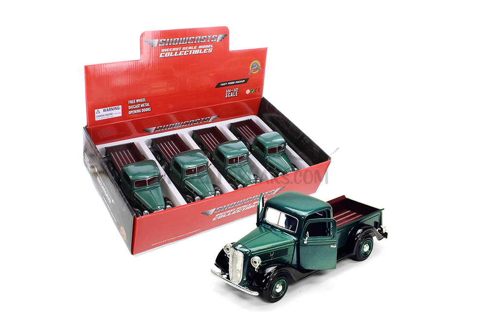 1937 Ford Pickup, Green - Showcasts 77233D - 1/24 Scale Diecast Model Toy Car (1 car, no box)