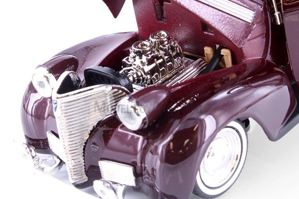 1939 Chevy Coupe , Burgundy - Showcasts 77247D - 1/24 Scale Diecast Model Toy Car (1 car, no box)