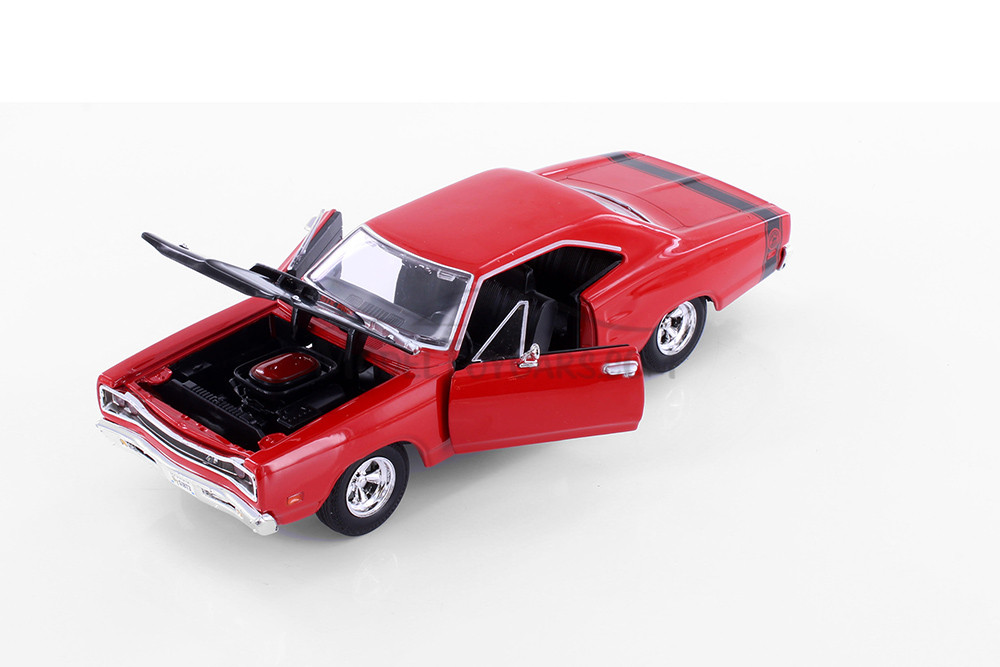 1969 Dodge Coronet Super Bee, Red - Showcasts 77315D - 1/24 Scale