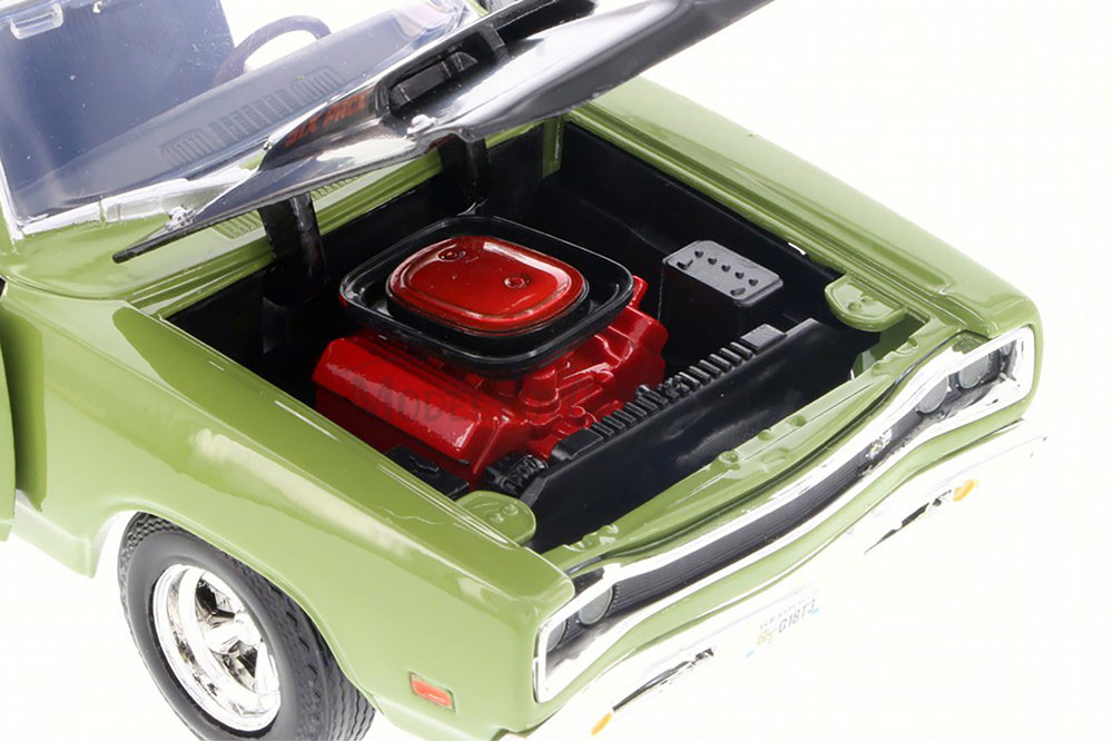 1969 Dodge Coronet Super Bee, Green - Showcasts 77315D - 1/24 Scale Diecast Model Toy Car (1 car, no box)