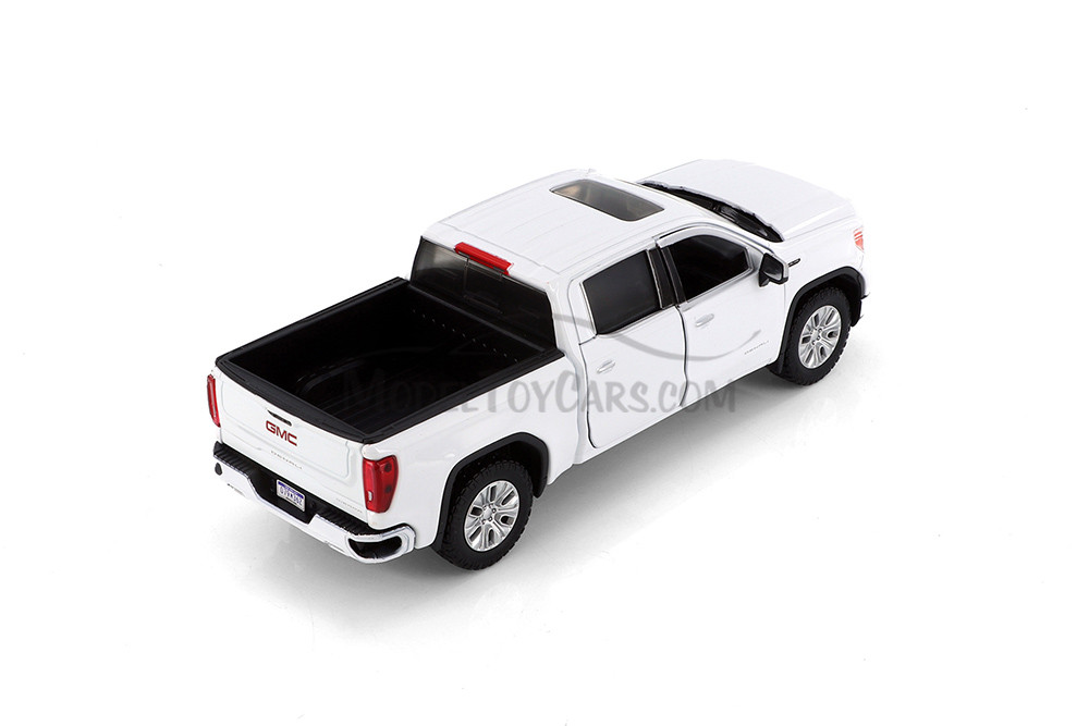 2019 GMC Sierra 1500 Denali Crew Cab, White - Showcasts 71362D - 1/27 Scale Diecast Model Toy Car (1 car, no box)