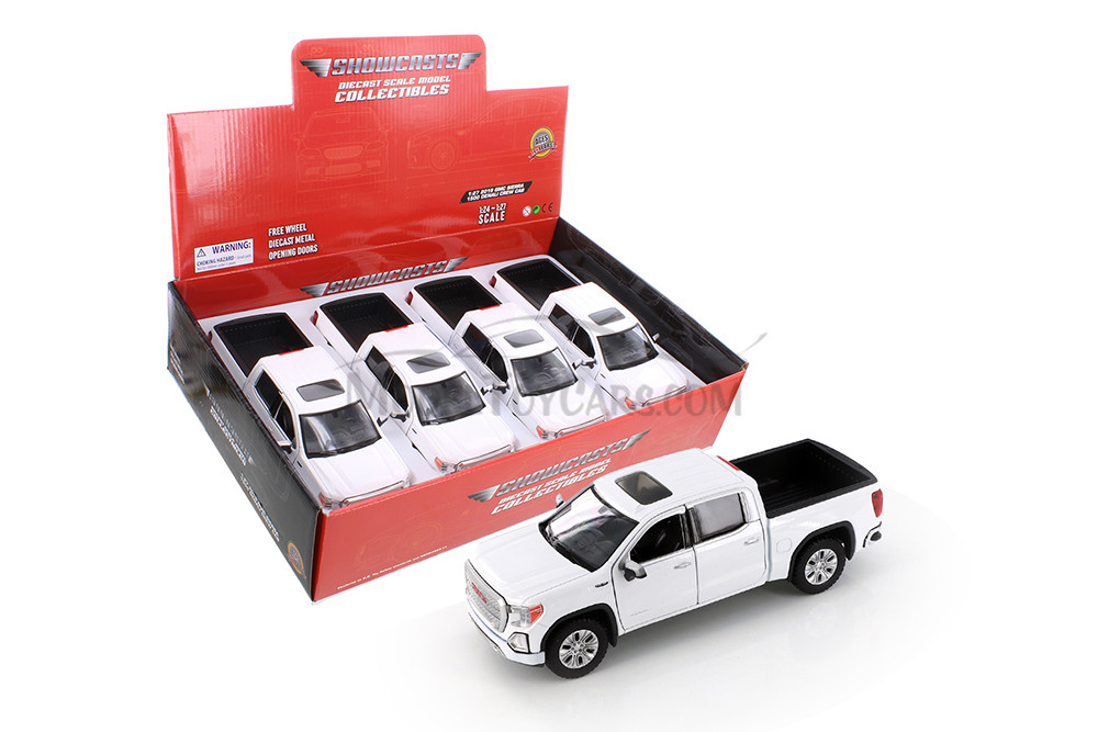 2019 GMC Sierra 1500 Denali Crew Cab, White - Showcasts 71362D - 1/27 Scale Diecast Model Toy Car (1 car, no box)