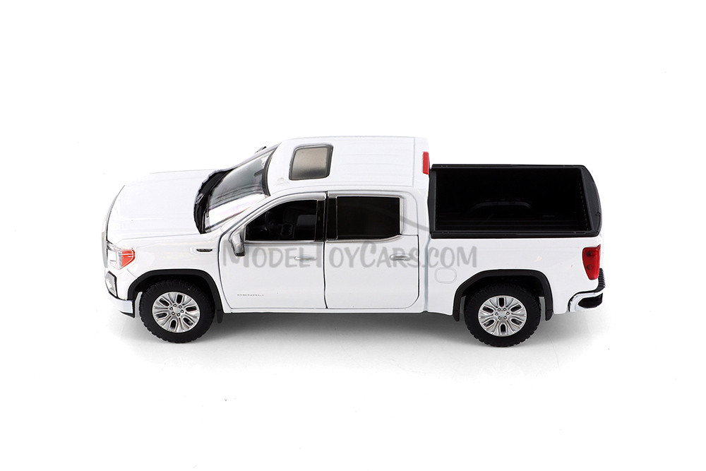 2019 GMC Sierra 1500 Denali Crew Cab, White - Showcasts 71362D - 1/27 Scale Diecast Model Toy Car (1 car, no box)