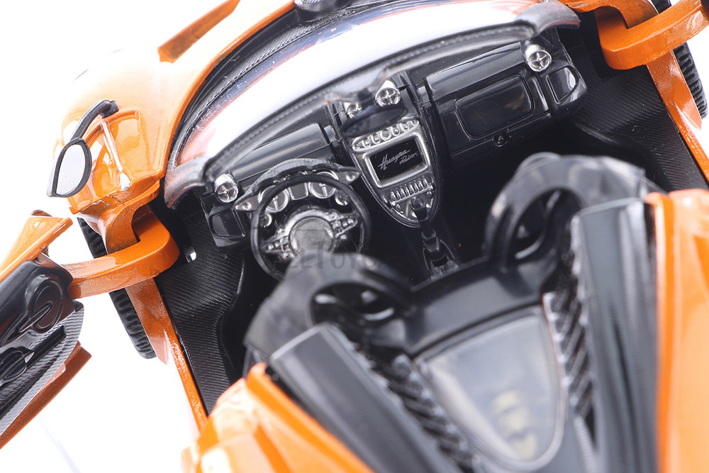 Pagani Huayra Roadster, Orange - Showcasts 71354D - 1/24 Scale Diecast Model Toy Car (1 car, no box)