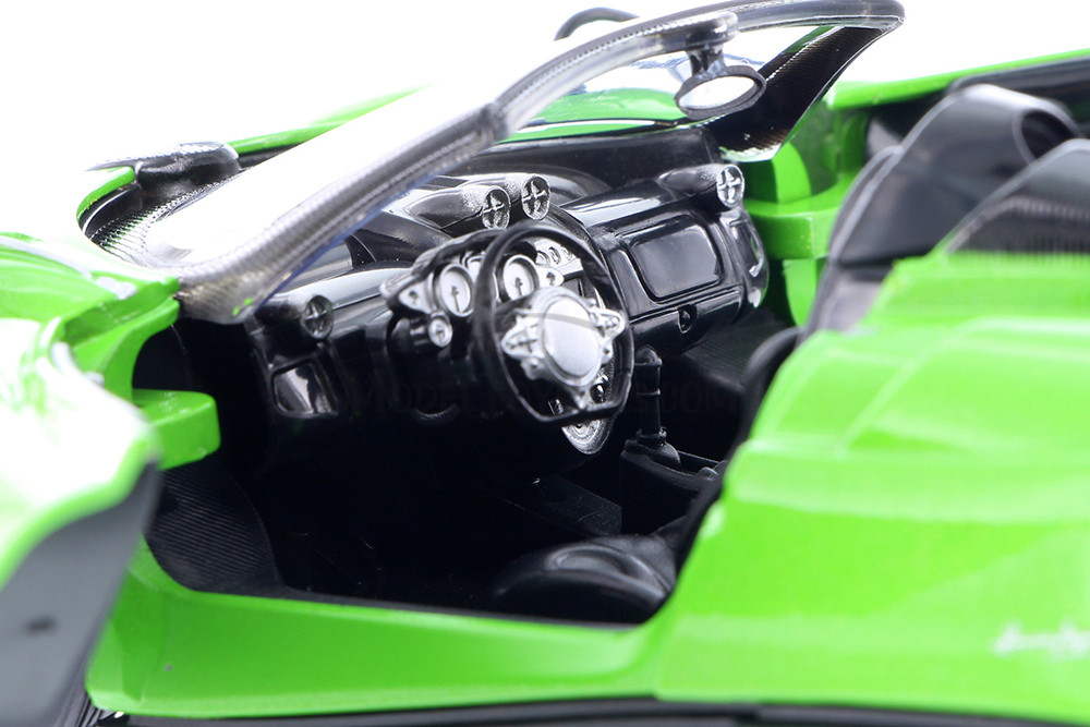 Pagani Huayra Roadster, Green - Showcasts 71354D - 1/24 Scale Diecast Model Toy Car (1 car, no box)