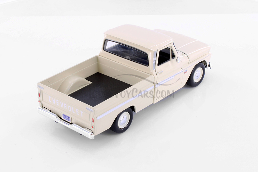 1966 Chevy C10 Pickup, Cream/Ivory - Showcasts 77355D - 1/24 Scale Diecast Model Toy Car (1 car, no box)