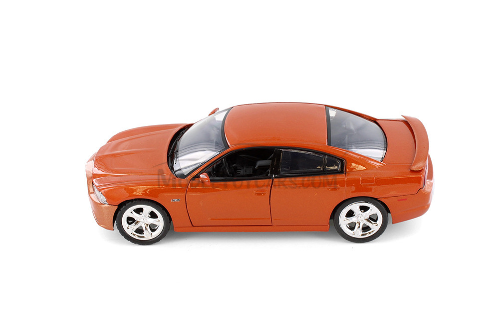 2011 Dodge Charger R/T, Orange - Showcasts 77354D - 1/24 Scale Diecast Model Toy Car (1 car, no box)