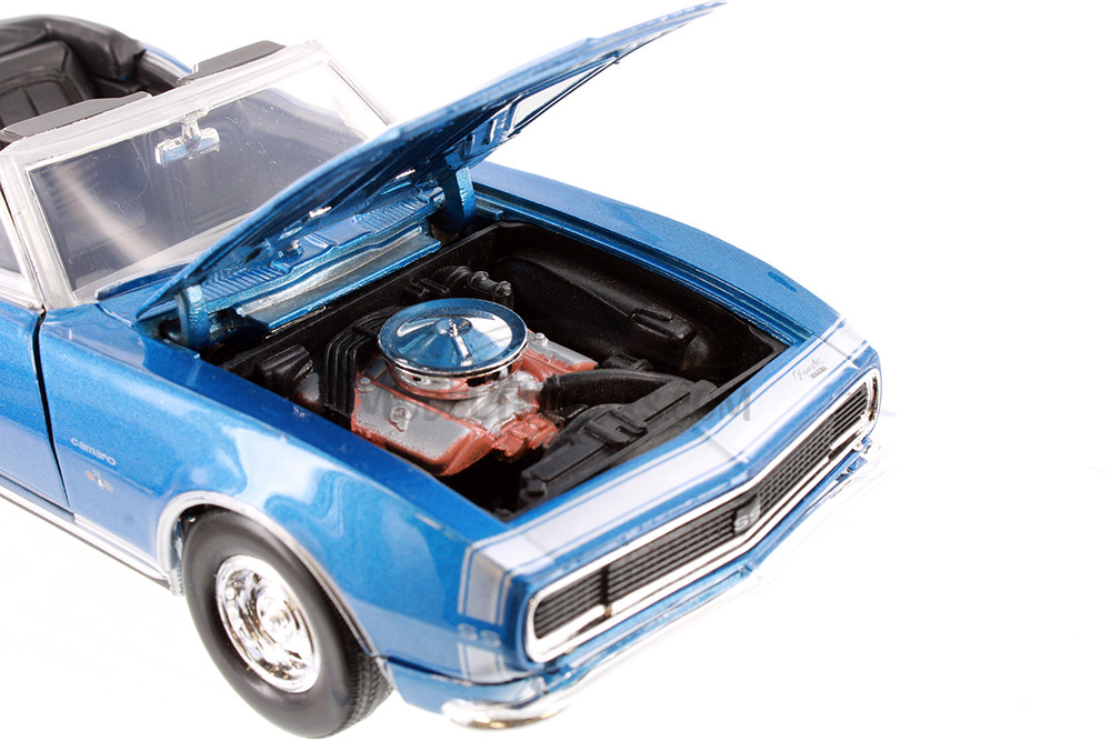 1967 Chevy Camaro SS Convertible, Blue - Showcasts 77301BU - 1/24