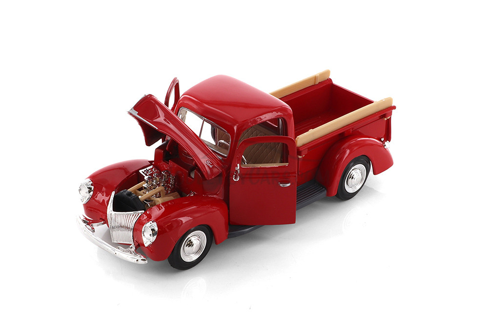 1940 Ford Pickup, Red - Showcasts 77234R - 1/24 Scale Diecast Model Toy Car