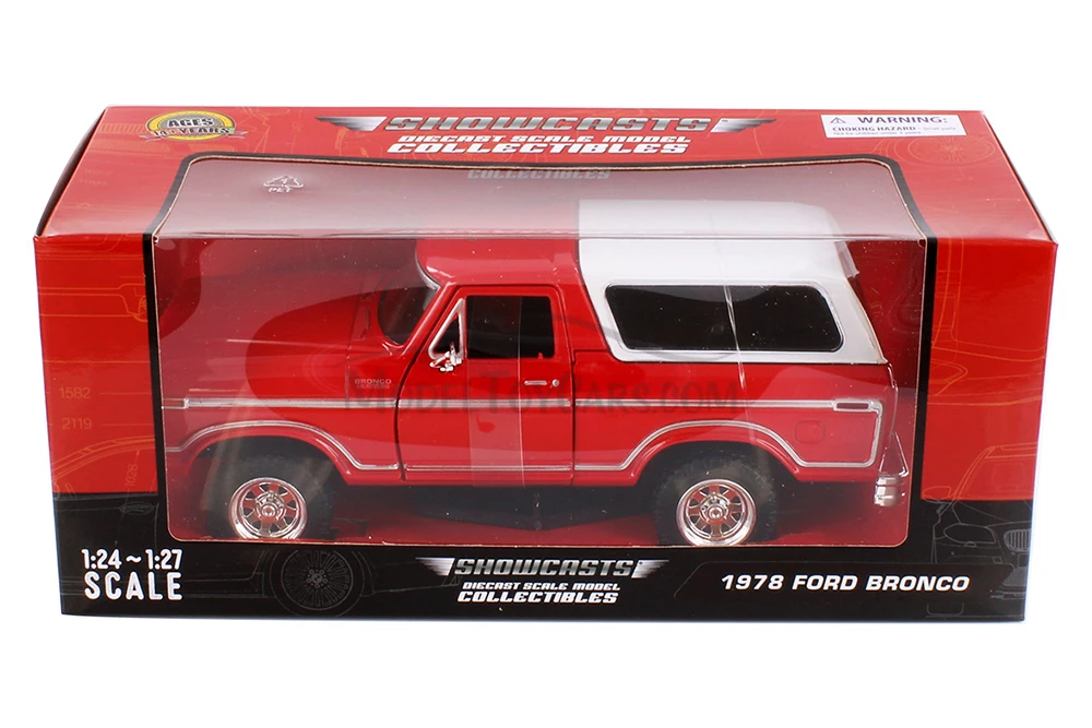 1978 Ford Bronco, Red - Showcasts 71373WR - 1/24 Scale Diecast Model Toy Car