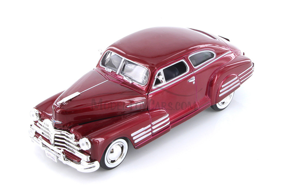 1948 Chevy Aerosedan Fleetline, Red - Showcasts 77266R - 1/24 Scale Diecast Model Toy Car