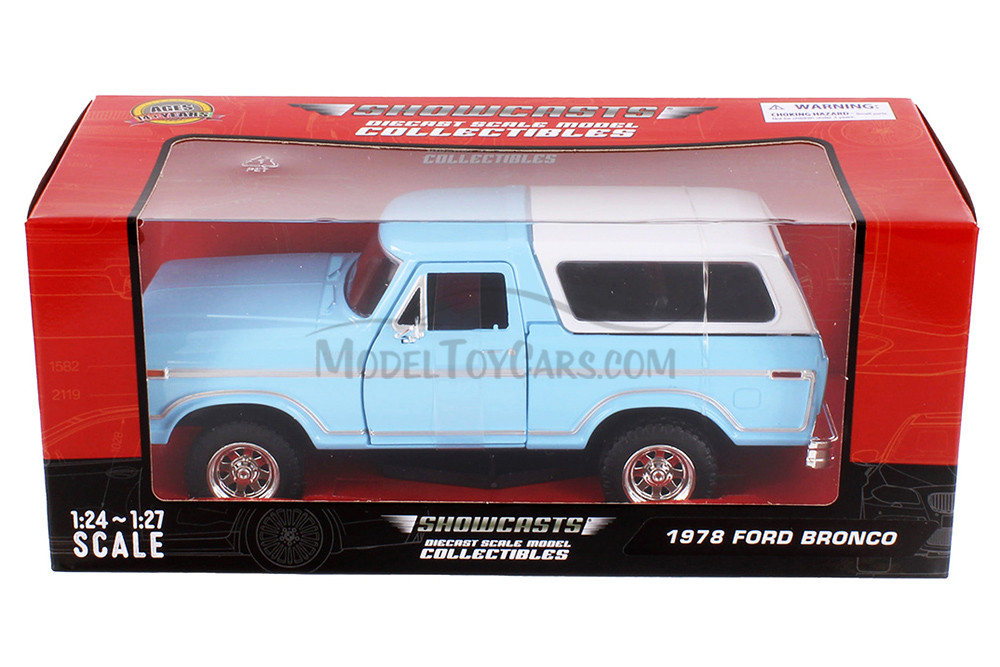 1978 Ford Bronco, Blue - Showcasts 71373WBU - 1/24 Scale Diecast