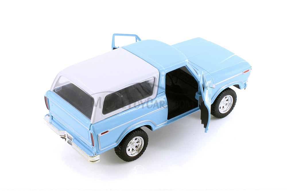 1/64 Ford Bronco ブロンコ　フォード　合金ミニカー ブルー 1978 Ford Bronco, Blue - Showcasts 71373WBU - 1/24 Scale Diecast
