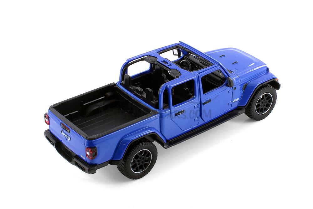 2021 Jeep Gladiator Overland Pickup, Blue - Showcasts 71367BU - 1/27 Scale Diecast Model Toy Car