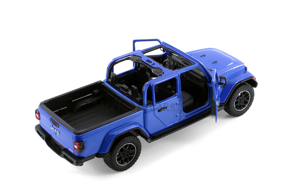 2021 Jeep Gladiator Overland Pickup, Blue - Showcasts 71367BU - 1/27 Scale Diecast Model Toy Car