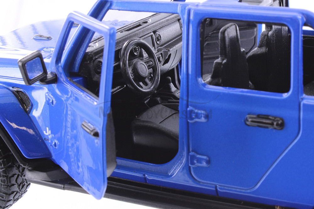 2021 Jeep Gladiator Overland Pickup, Blue - Showcasts 71367BU - 1/27 Scale Diecast Model Toy Car