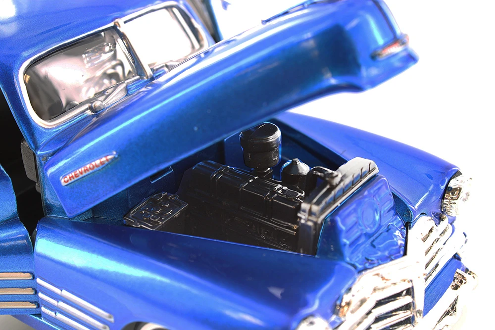1948 Chevy Aerosedan Fleetline, Blue - Showcasts 77266BU - 1/24 Scale Diecast Model Toy Car