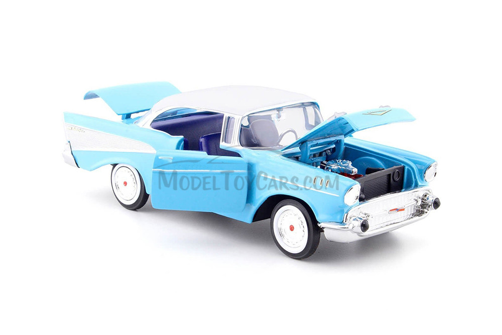 1957 Chevy Bel Air, Blue - Showcasts 77228BU - 1/24 Scale Diecast Model Toy Car