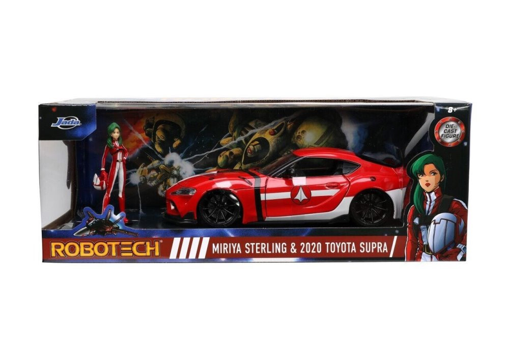 2020 Toyota Supra w/Miriya Sterling Figure, ROBOTECH - Jada
