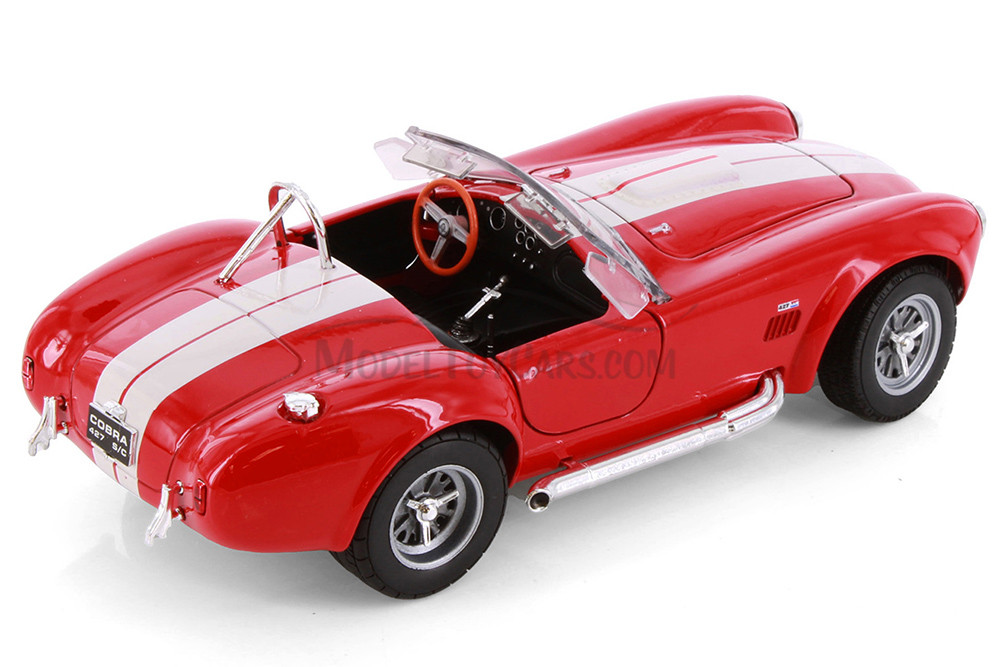 Shelby Cobra 427 SC Convertible, Red - Showcasts® 24002 - 1/24 scale Diecast Model Toy Car