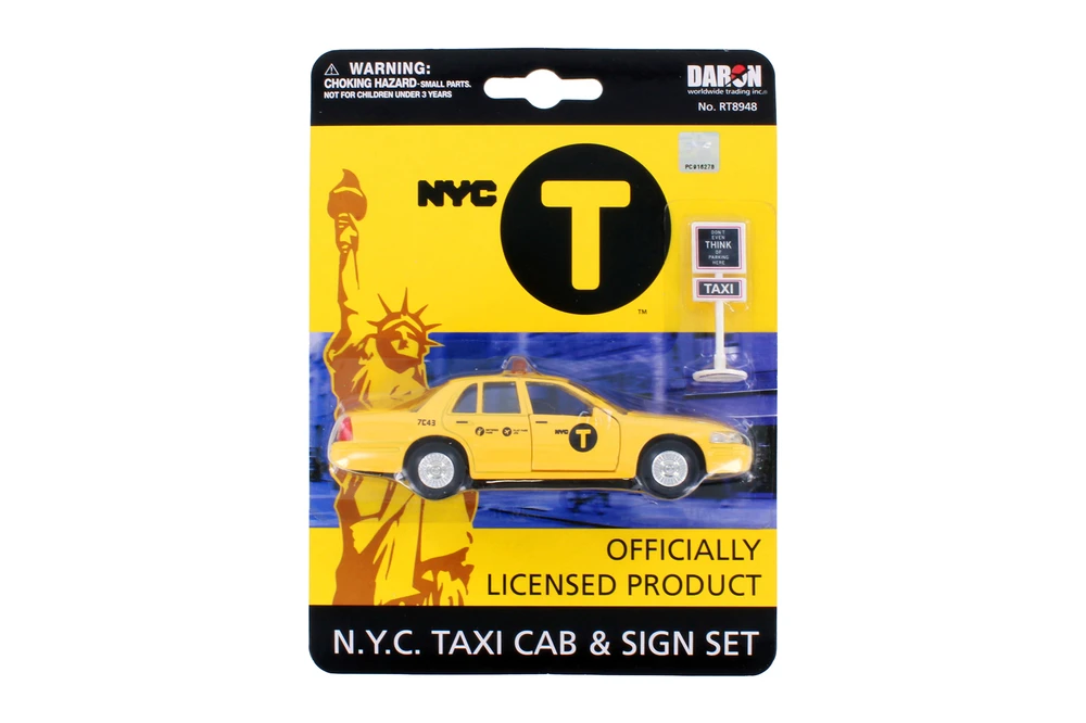 NYC Taxi Set, Yellow - Daron RT8948 - Diecast Model Toy Car