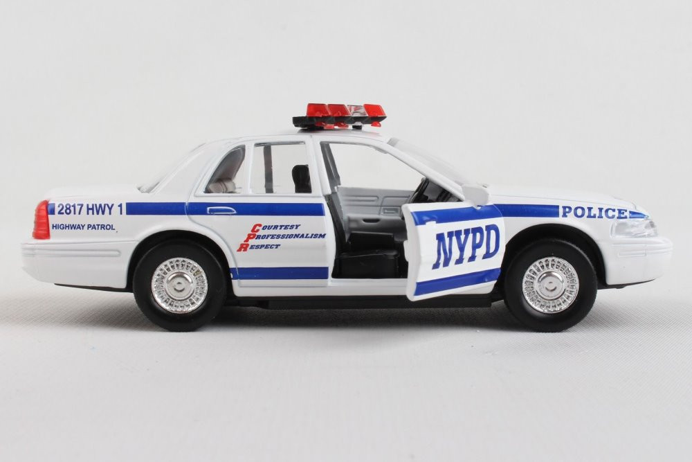 NYPD Police Car Set , White - Daron RT8973 - Diecast Model Toy Car