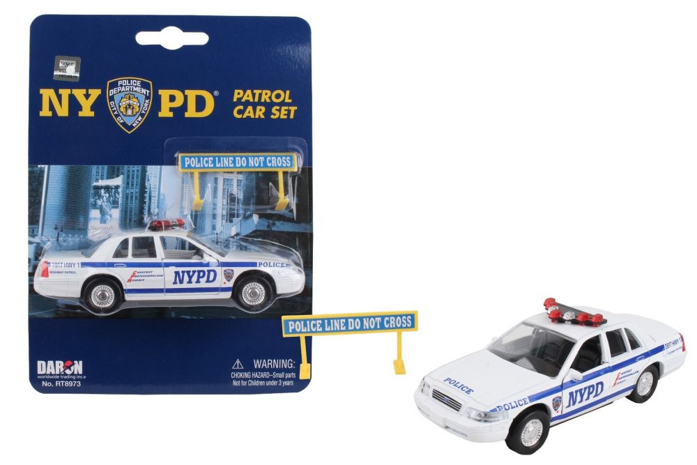 NYPD Police Car Set , White - Daron RT8973 - Diecast Model Toy Car
