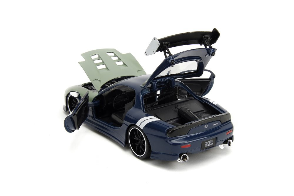 1993 Mazda RX-7 w/ Kakashi Hatake Figure, Naruto - Jada Toys