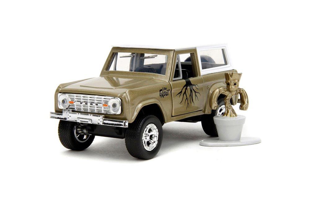 1973 Ford Bronco w/Groot Figure, Guardians of the Galaxy - Jada Toys 34415 - 1/32 Scale Diecast Car