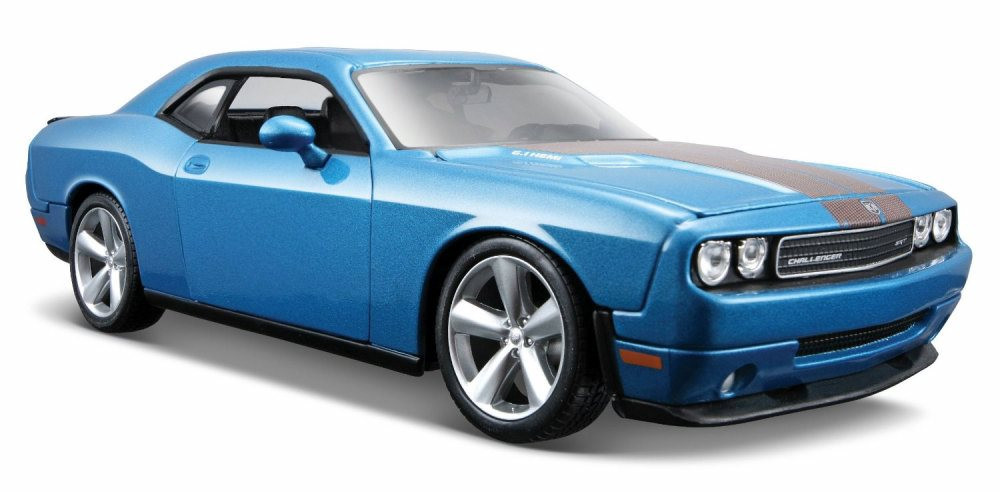 Diecast Car w/Rotary Turntable - 2008 Dodge Challenger SRT8 Hard Top - 1/24 Scale Diecast Car