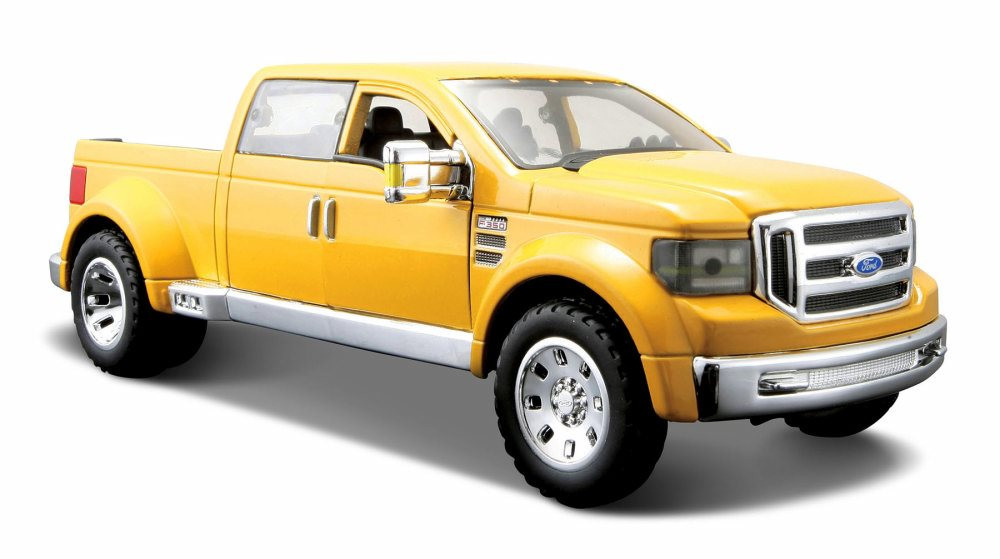 Diecast Car w/Rotary Turntable - Ford Mighty F350 Super Duty Pick-up - 1/31 Scale Diecast Car