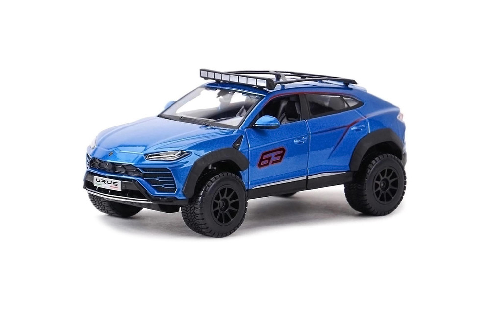 Diecast Car w/Rotary Turntable - Lamborghini Urus, Blue - Maisto 32533BU - 1/24 scale Diecast Car