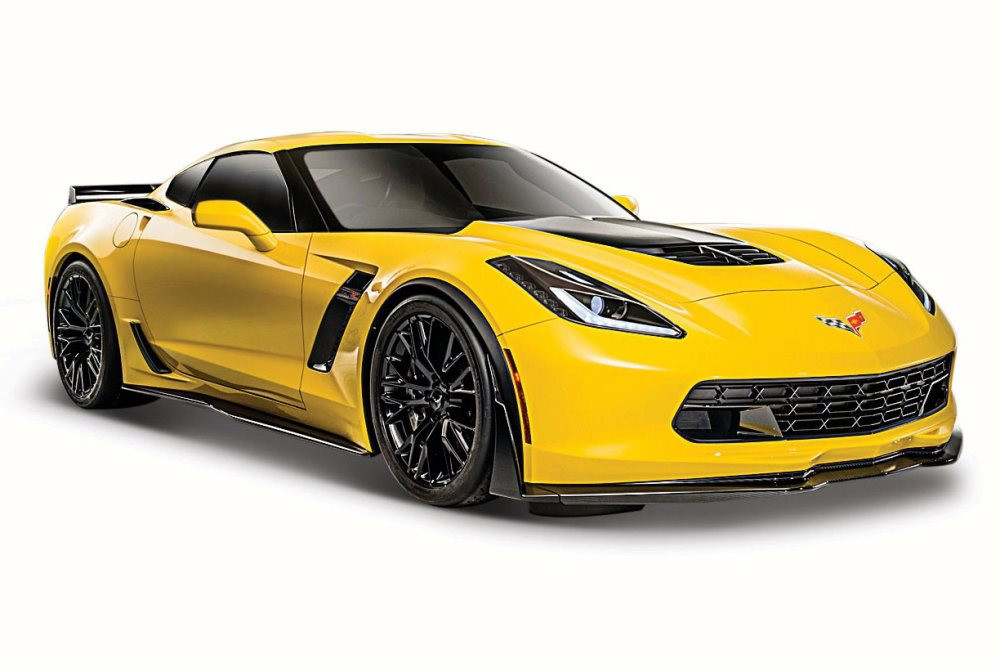 Diecast Car w/Rotary Turntable - 2015 Chevy Corvette Z06 - Maisto 31133 - 1/24 Scale Diecast Car