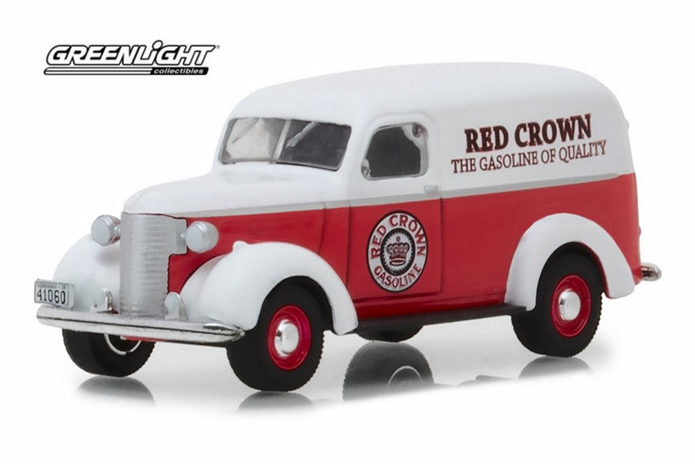 1939 Chevy Panel Truck, Red Crown - Greenlight 41060/6 - 1/64