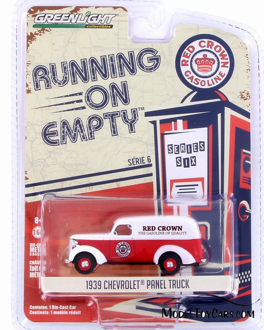 1939 Chevy Panel Truck, Red Crown - Greenlight 41060/6 - 1/64